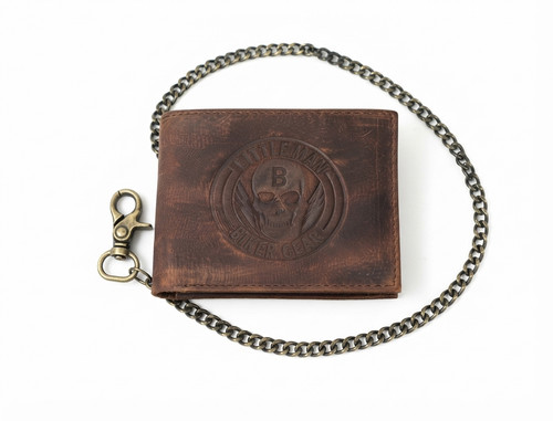 Men vintage leather biker - men's,