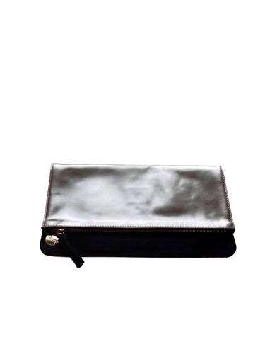 Clare foldover clutch - clutch, —
